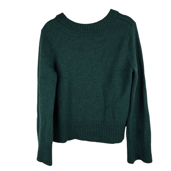H by Halston 100% Extra Fine Merino Wool Crew Neck L Sweater Pullover - Picture 5 of 10